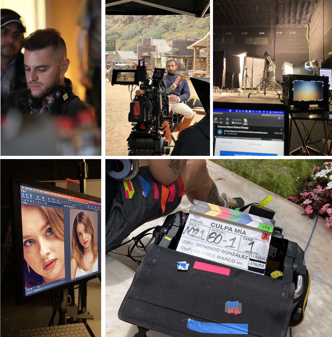 Selected stills from pre-production, shoots and post supervision across multi-market campaigns